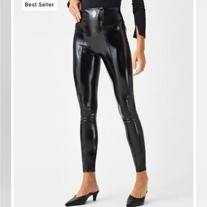 Spanx Faux Patent leather leggings
